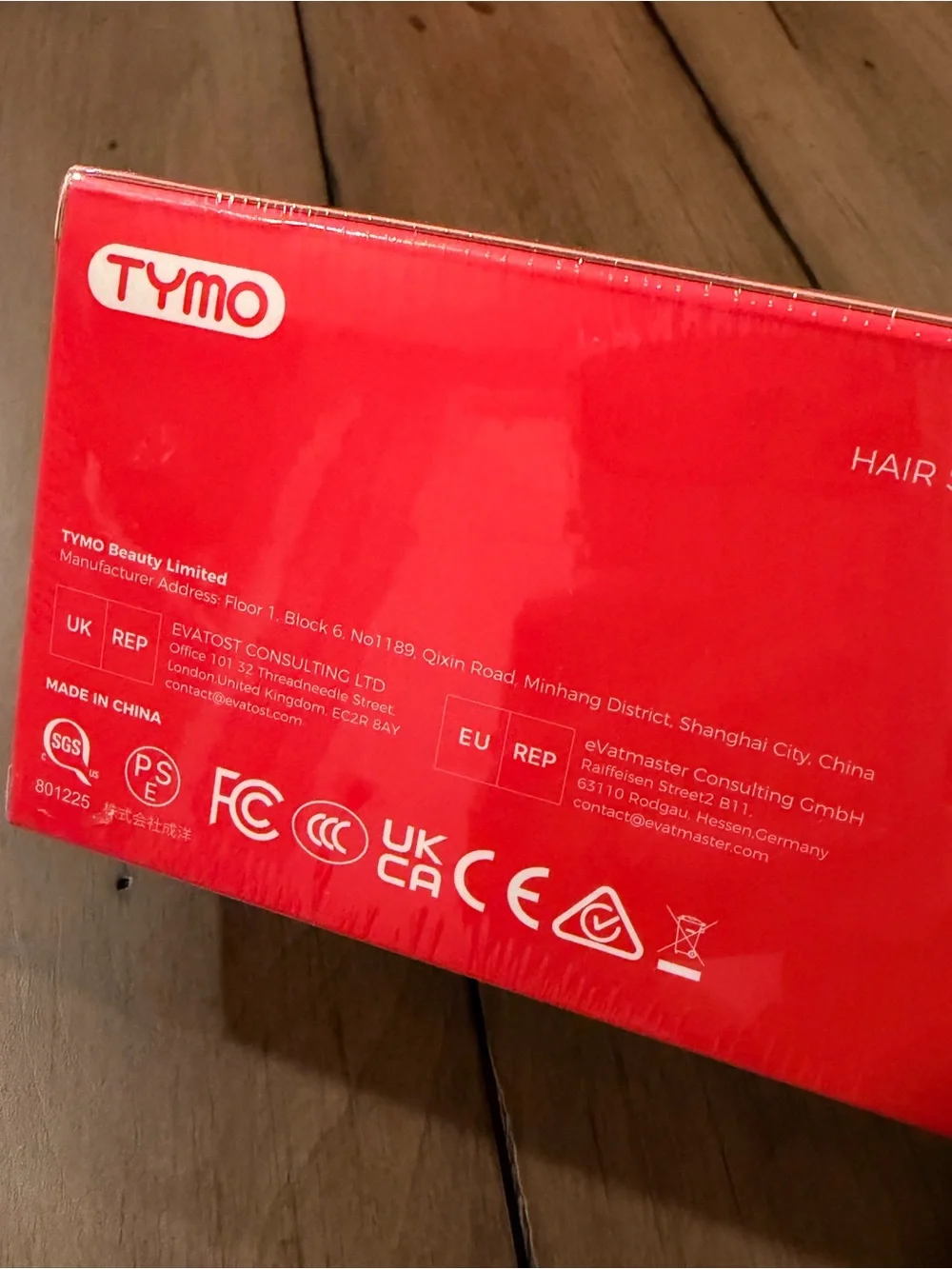 Tymo Black Hair Straightener Ionic Mini - Compact Styling Brush #205